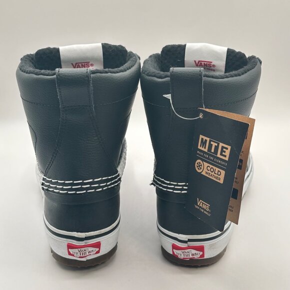 Vans Standard Mid MTE Snow Waterproof Boots Black White Men’s Size 8 Women 9 New - Picture 4 of 8